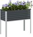 Maison Exclusive - Pot de plante de jardin, anthracite, 100 x 45 x 90 cm, acier