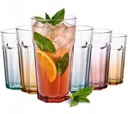 Trend glass XXL Glazen 6x700ml Ombre Kleuren - Dik Glas