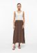 s.Oliver BLACK LABEL s.Oliver Rok Mokka Geruit Viscose Regular Waist Kuithoogte Maat 48