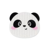 Legami - Reinigingsmat voor make-upkwasten - Brush it Off! - Pad voor het reinigen van make-upkwasten, siliconen pad voor cosmetica met zuignap, panda