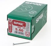 Spax Spaanplaatschroef cilinderkop verzinkt pozidriv 5.0x60mm (per 200 stuks)