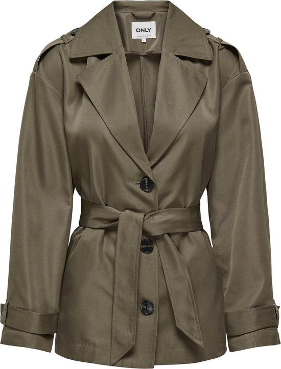 ONLY ONLLINE Short Trenchcoat Women's Jacket - Size M - Walnut