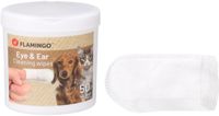 flamingo oor- en oogdoekjes - vingerdoekjes 50 st cleaning wipes pour chiens et chats