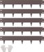 Bordure de jardin en acier, 5 pièces, dimensions 39 x 10 cm, résistant à la rouille, marron