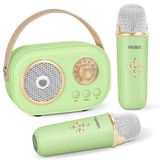 Karaokemicrofoon Enfants - Enceinte Bluetooth - 2 microphones sans fil - 5 W - Microphone de chant pour Enfants et Adultes - Avec 6 effets sonores pour la fête