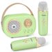 Karaokemicrofoon Enfants - Enceinte Bluetooth - 2 microphones sans fil - 5 W - Microphone de chant pour Enfants et Adultes - Avec 6 effets sonores pour la fête