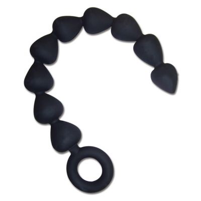 Sportsheets Sex and Mischief Anal Beads Black Silicone - 0646709100742