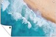 Poster de jardin Eau Mer Plage Été - 60x40 cm - Poster extérieur