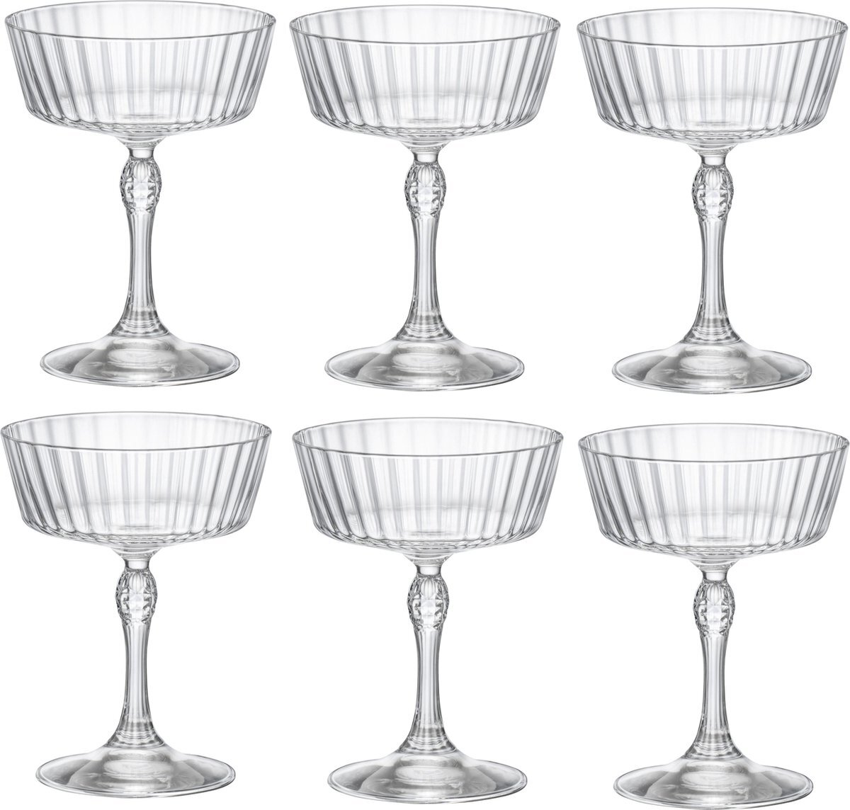 BORMIOLI ROCCO America '20s cocktailglaz 27,5 cl set van 6