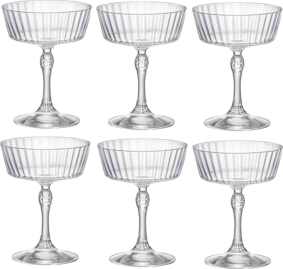 BORMIOLI ROCCO America '20s Cocktail Glass - 27.5 cl - Set of 6