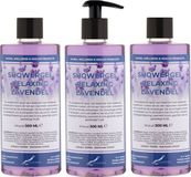 Claudius Cosmetics B.V. Douchegel Relaxing Lavendel 500 ml - set van 3 stuks - met gratis pomp - Showergel