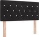 vidaXL - Hoofdbord - Zwart - 100 cm - Fluweel