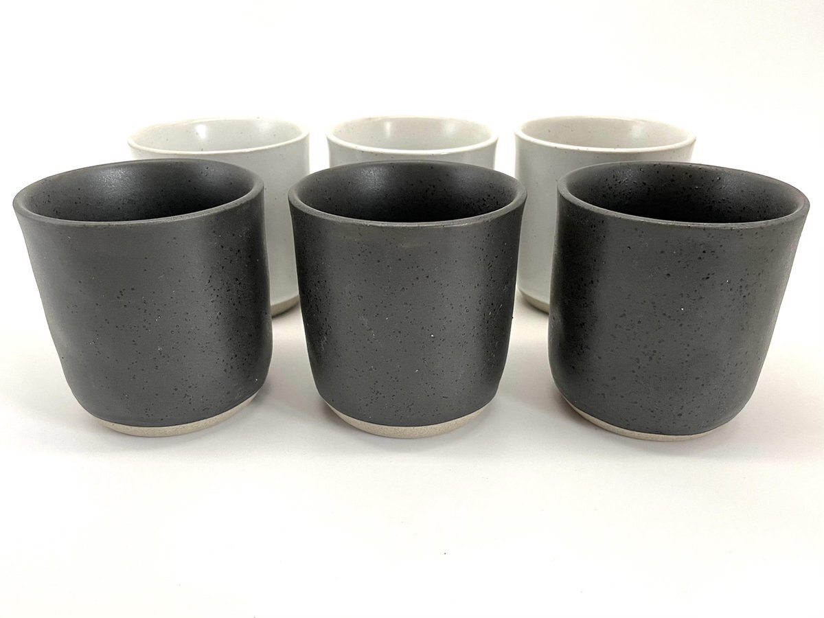 Kade171 Koffiekopjes - koffiemok - koffiebeker - set van 6 kopjes - 150ML - keramiek - hip en trendy