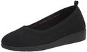 Skechers Cleo Flex Wedge Flipside ballerina's voor dames, zwart, 38 EU