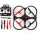 Draadloze drone met 4 reservepropellers donkergrijs