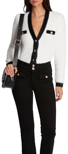 Morgan vest wit/zwart