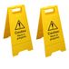 V Safety Dubbelzijdig veiligheidsbord, geel, 2 stuks