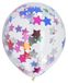 Folat 18610 Ballonnen met Folie Confetti Jazzy 30cm - 4 stuks