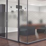 Ambiance Sticker Privacy raamfolie - Art Deco waaier - Wit/Grijs - 40x100cm