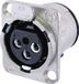 Neutrik NC3FD-V Connecteur XLR femelle, contacts droits Nombre de pôles : 3 Argent 1 pièce