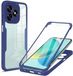 Techsuit Hoesje geschikt voor HONOR X5c Plus - ColorVerse 360 Case met Screenprotector - Blauw