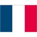 Bellatio Decorations Vlag van Frankrijk stickers - 10x - 7 x 10 cm