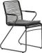 Garden Impressions Hermes Stapelbare Tuinstoel - Rope Black - Carbon Black/ Mystic Grey