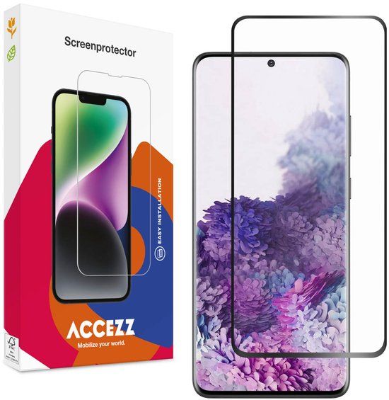 Accezz Screen Protector - Gehard Glass Full Cover voor Samsung Galaxy S20 Plus