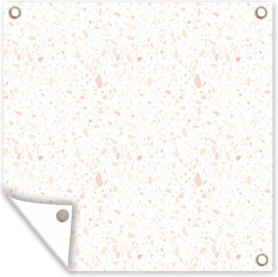 GreatGardenPosters Tuinposter Patroon - Terrazzo - Structuur - 50x50 cm - Buitenposter - PVC