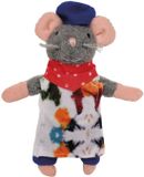 Bambolino Sam & Julia Het Muizenhuis Pluche knuffel Artiest - Speelgoed kinderen - 12 cm