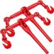 VEVOR 9215lbs 3/8" - 1/2" Ratelband Veilige Werklast, G70 Haak en Verstelbare Lengte, voor Kettingen van Klasse 70-80, Vastsjorren, Transport, Slepen, 2 Stuks, Rood