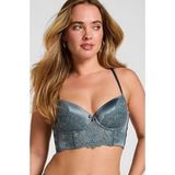 Hunkemöller Padded Underwired Longline Bra Viktoria Blauw