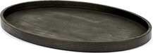 Serax by Vincent van Duysen Oval Wooden Tray - 43.6 x 31.6 cm - Black