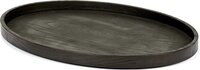 Serax by Vincent van Duysen Oval Wooden Tray - 43.6 x 31.6 cm - Black