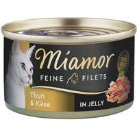 Miamor Feine Filets lichte tonijn en kaas 24x100 g
