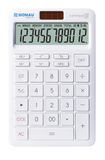 DONAU Tech rekenmachine, 12-cijferig, Dual Power Solar, wit