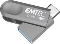 Emtec D280 Dual USB flash drive 128 GB USB Type-A / USB Type-C 3.2 Gen 1 (3.1 Gen 1) Zilver