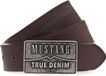 MUSTANG Men Leather Belt W90 D. Brown Bruine
