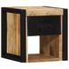 VidaXL Nachtkastje 40x35x40 cm Massief ruw mangohout