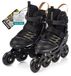 Elzusha - Patins à roulettes réglables pour enfants avec roulement ABEC-9