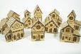 Luxigo Houten Kerstdorp Set 4 - Kersthuis Nr.1 tot en met Nr. 10 - Bouwpakket - Bouw je eigen Kerstdorp