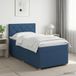 vidaXL Boxspringbed met matras met hoofdeinde Blauw 100 x 200 cm Stof
