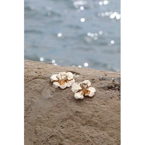 Bolina Island x Florine Hofstee oorbellen Rose goudkleurig