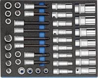 GEDORE Steeksleutelassortiment 1/2' in Check-Tool-module, 40-delig