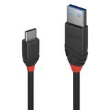Lindy 36914 0,15 m USB 3.1 type C naar A-kabel - Zwart
