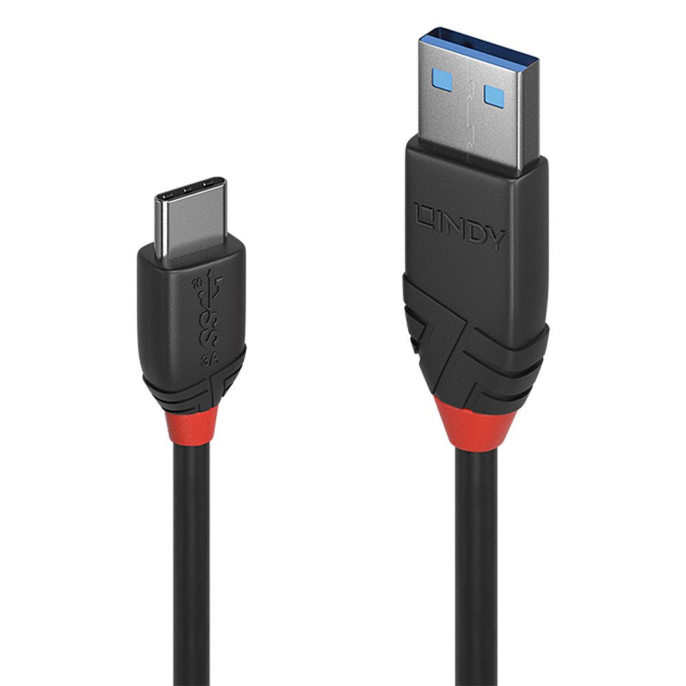 Lindy 36914 0,15 m USB 3.1 type C naar A-kabel - Zwart