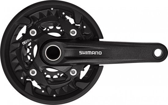 Shimano FC-MT500 Crankset - 3x10-speed - 40-30-22T - 170mm - Black