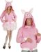 Widmann Varken Kostuum - Roze - S/M - Unisex - Dieren - Carnaval