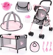 Bayer Design Buggyset met reiswieg, speelboog en accessoires