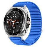Samsung Galaxy Watch 8 - 40mm / 44mm Nylon Ribbelbandje - Koningsblauw